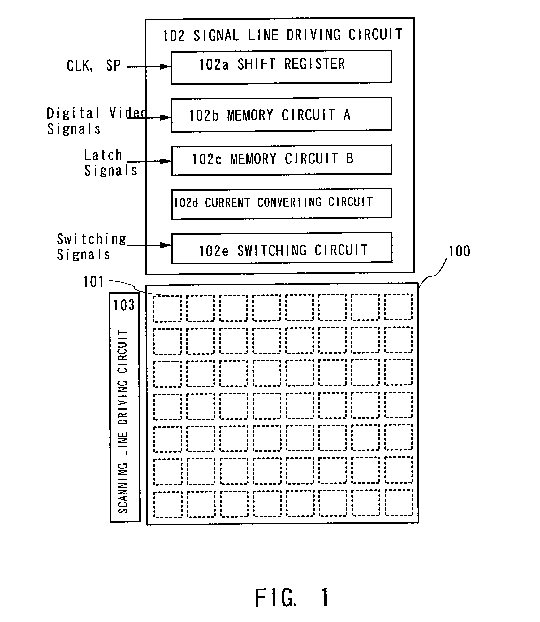 Light emitting device, method of driving a light emitting device, and electronic equipment