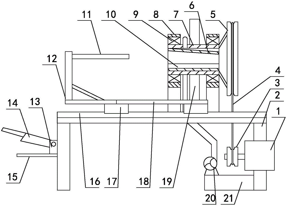 Mechanical sugarcane peeling and cleaning device with feeding assembly and cutting assembly