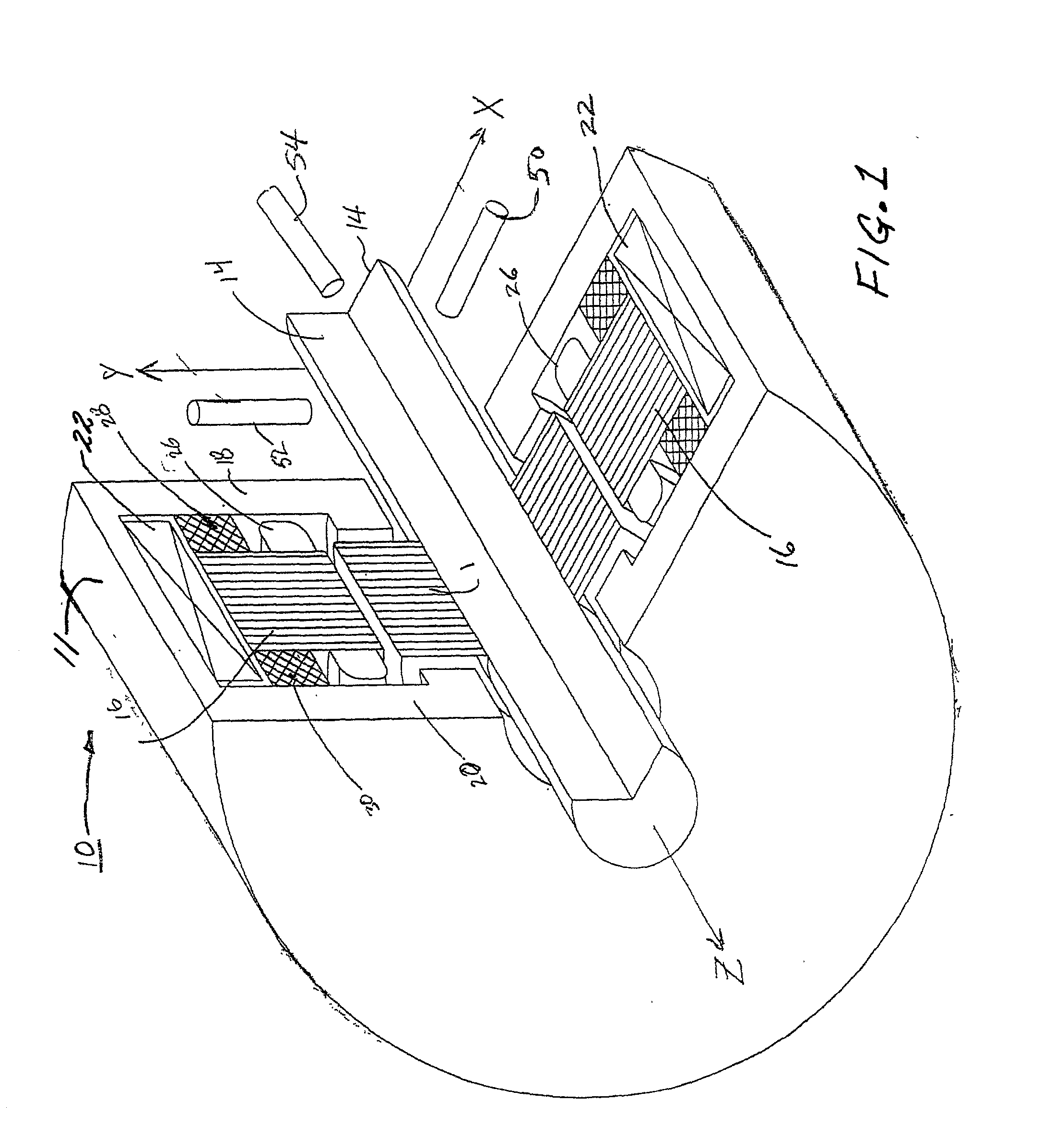 Method and apparatus for providing three axis magnetic bearing having permanent magnets mounted on radial pole stack