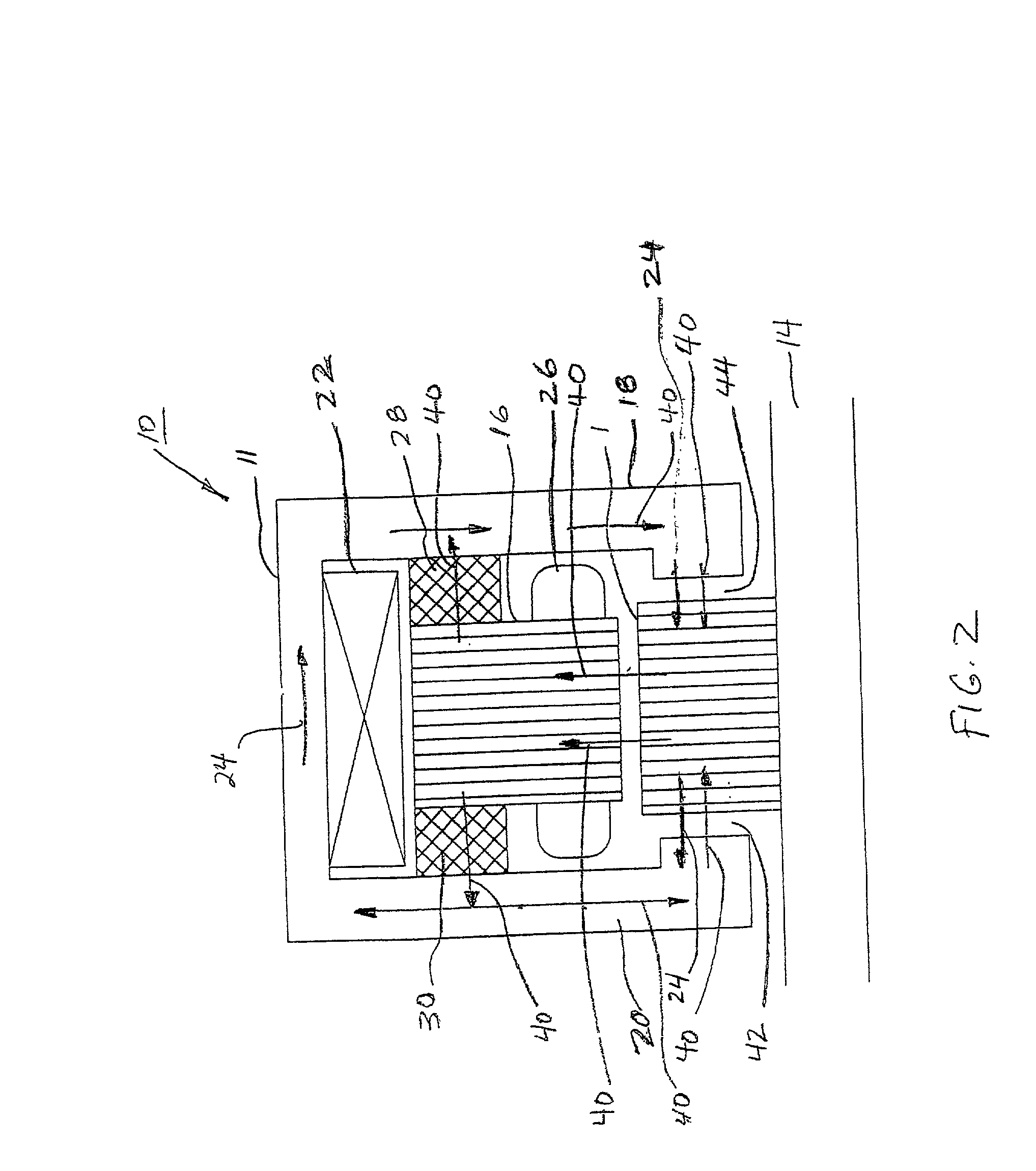 Method and apparatus for providing three axis magnetic bearing having permanent magnets mounted on radial pole stack