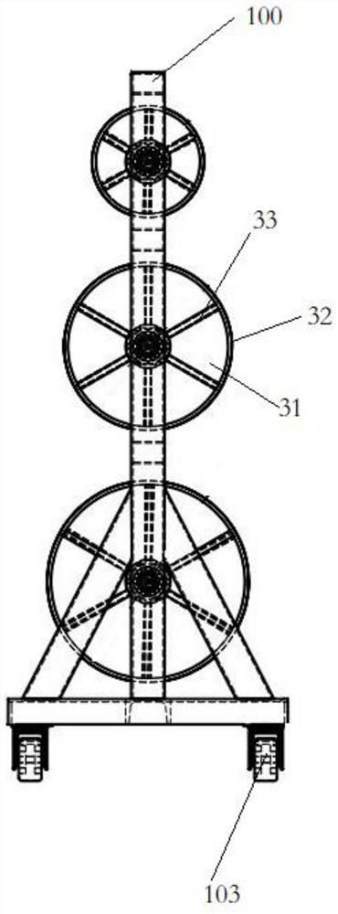 Cable winding device