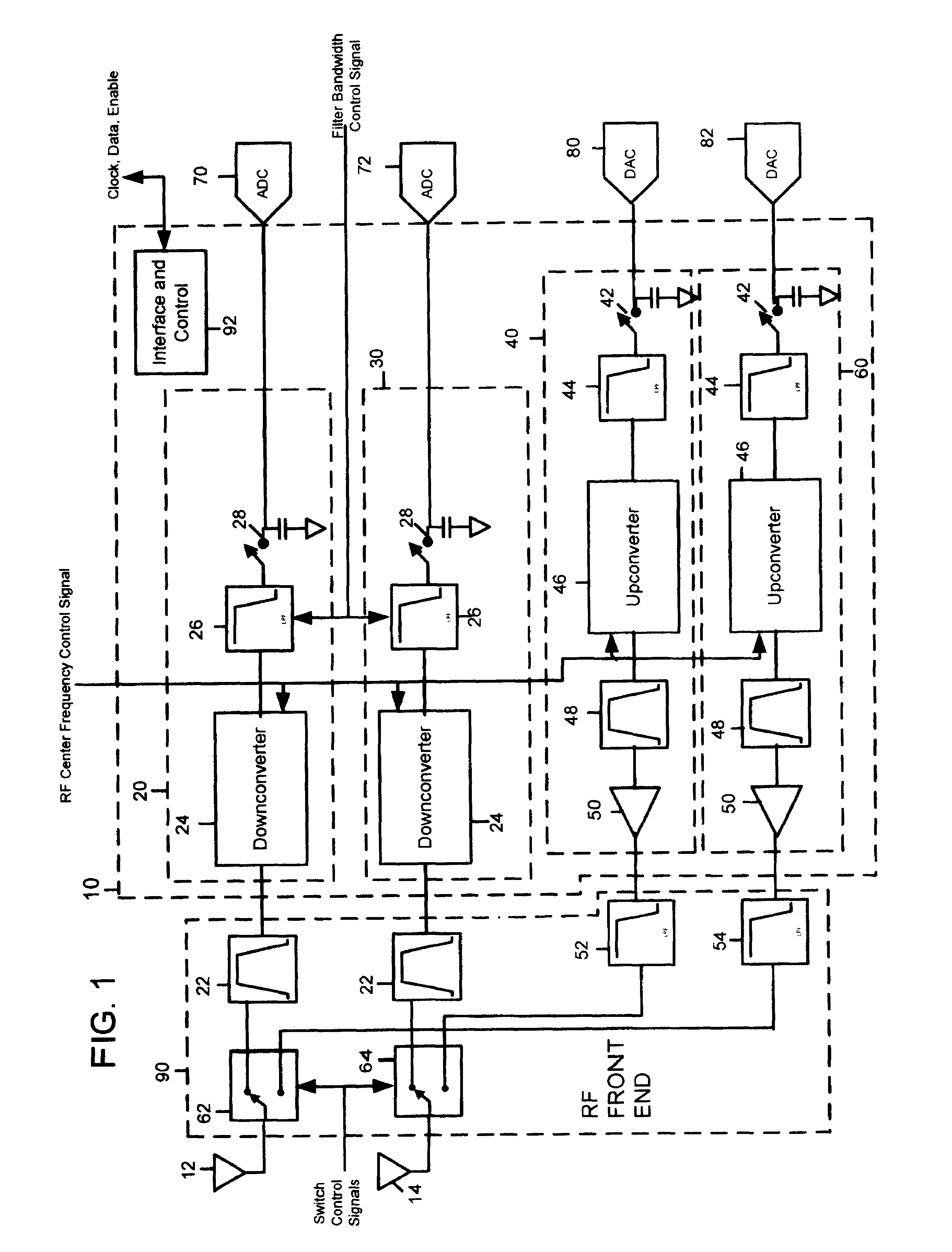 Multiple-input multiple-output radio transceiver