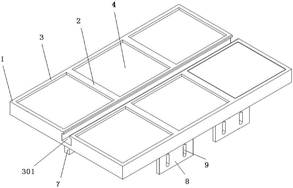 A cover plate for covering the surface of a collision pit