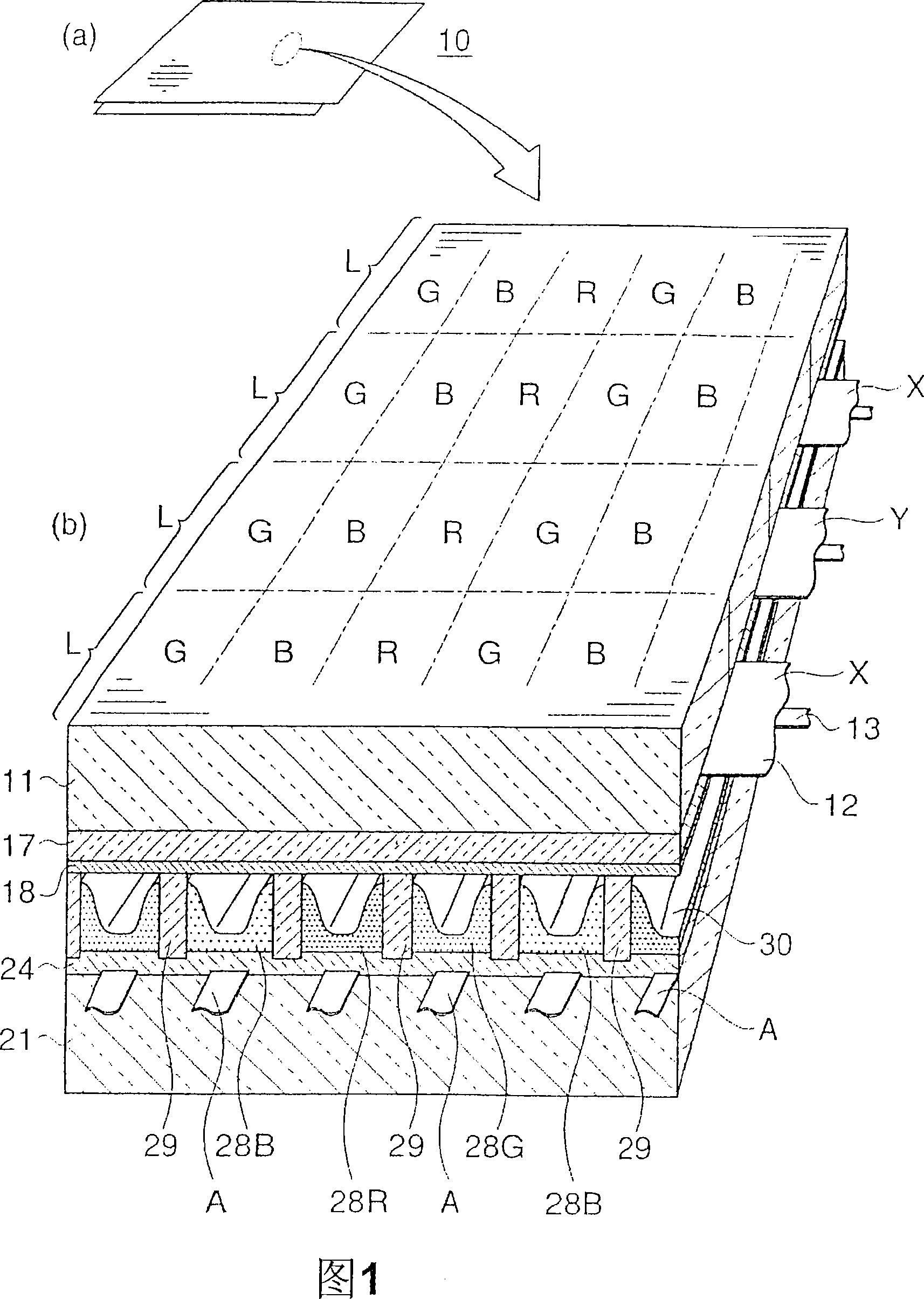 Method for forming cross wall of plasma display panel