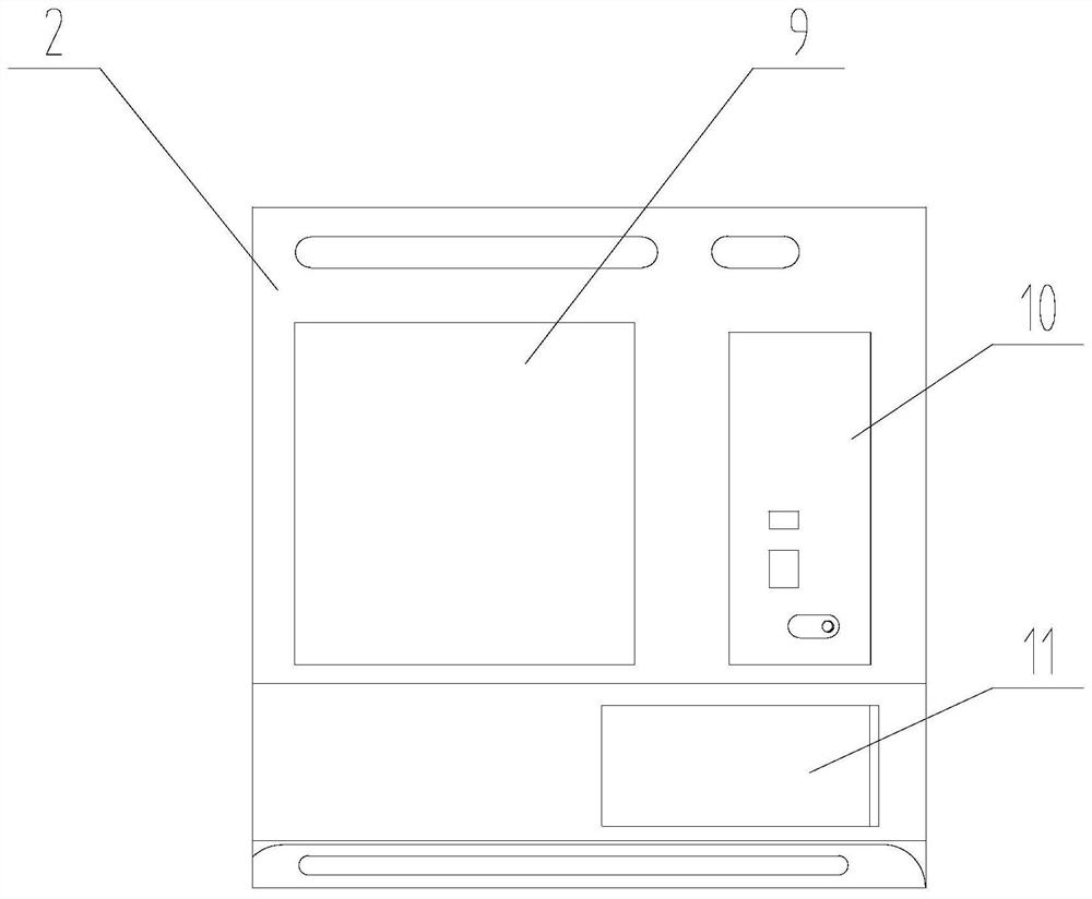 Optimal adjustment method for food vending machine goods based on straight guide rails