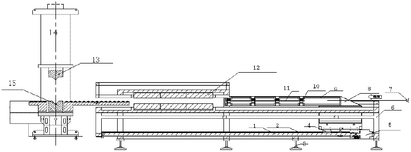 Forming and conveying device for thermoplastic composite material