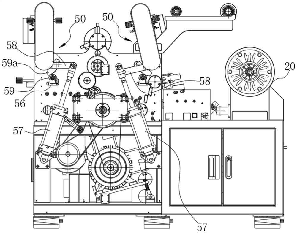 Winding mechanism and material splitting machine