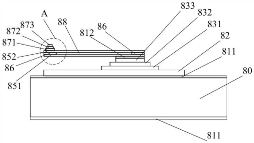 Cantilever beam probe card prepared by MEMS process and preparation method