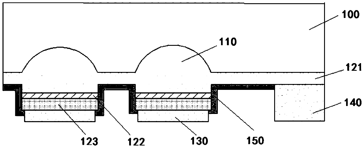 A flip-chip led microdisplay array and manufacturing method thereof