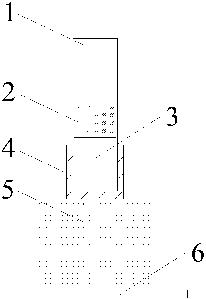 Triaxial sample preparation device and method by means of solidification method