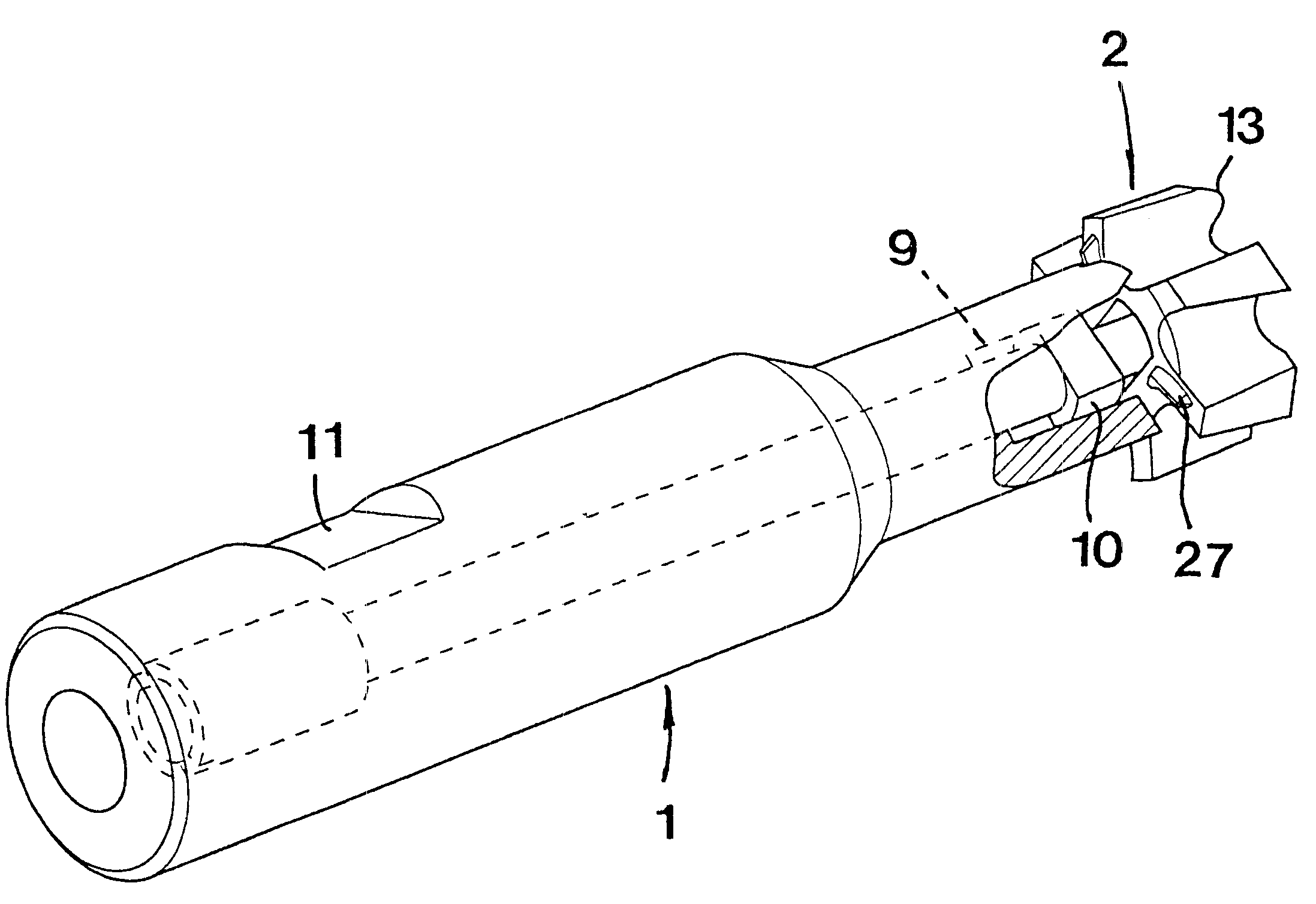 Tool for chip removing machining