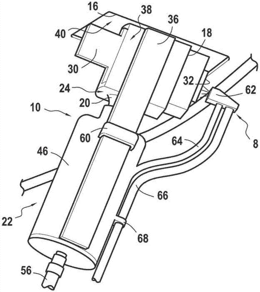 Device for cleaning a driver assistance camera of a motor vehicle