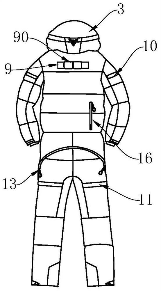 Multifunctional mountaineering suit