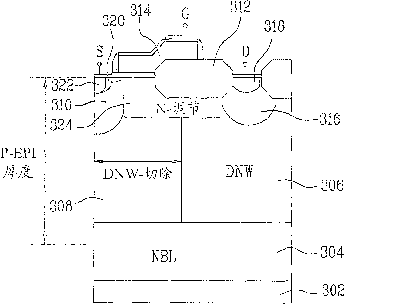 Lateral DMOS device and method for fabricating the same