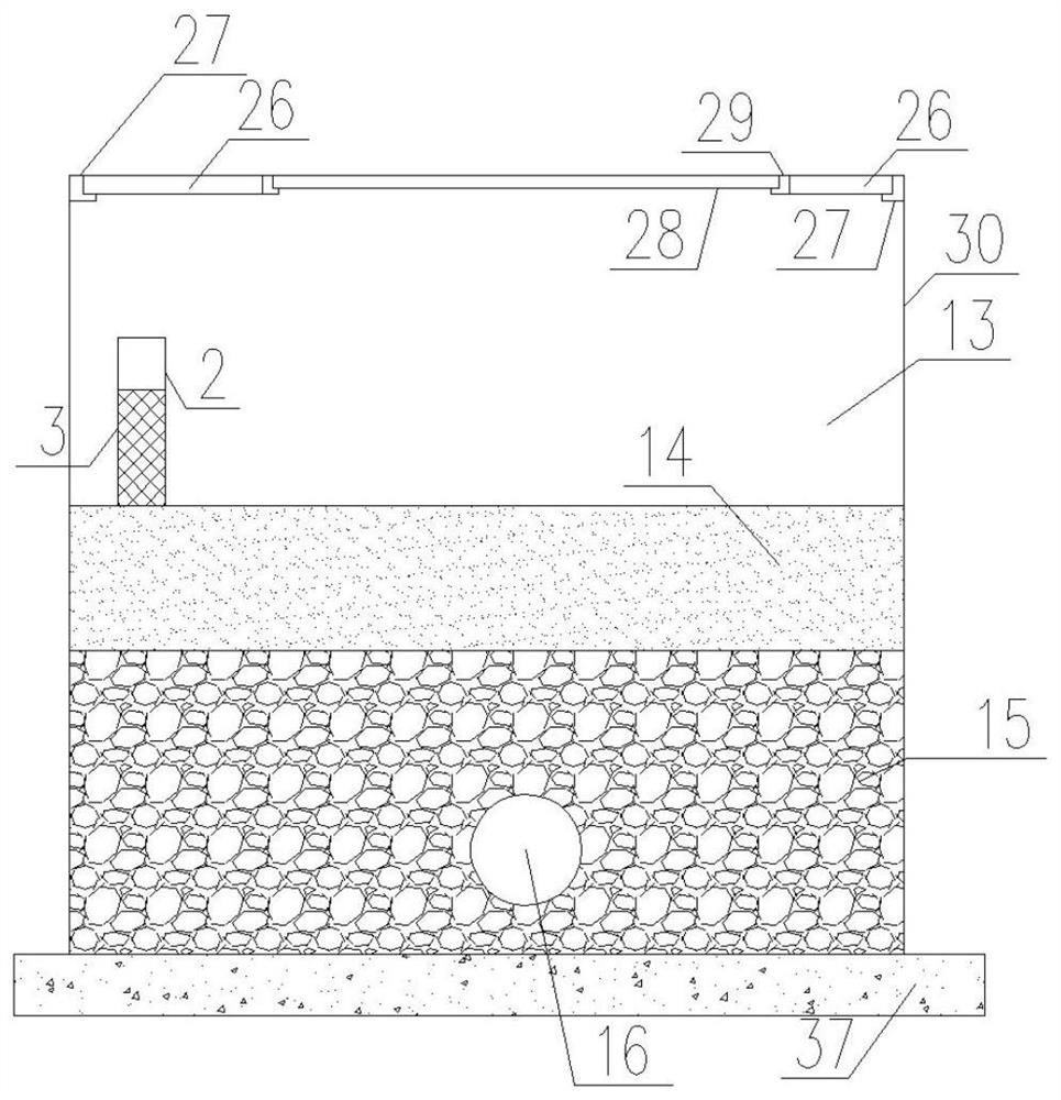 Ecological tree pool and working method of automatic control of initial rainwater abandonment by float