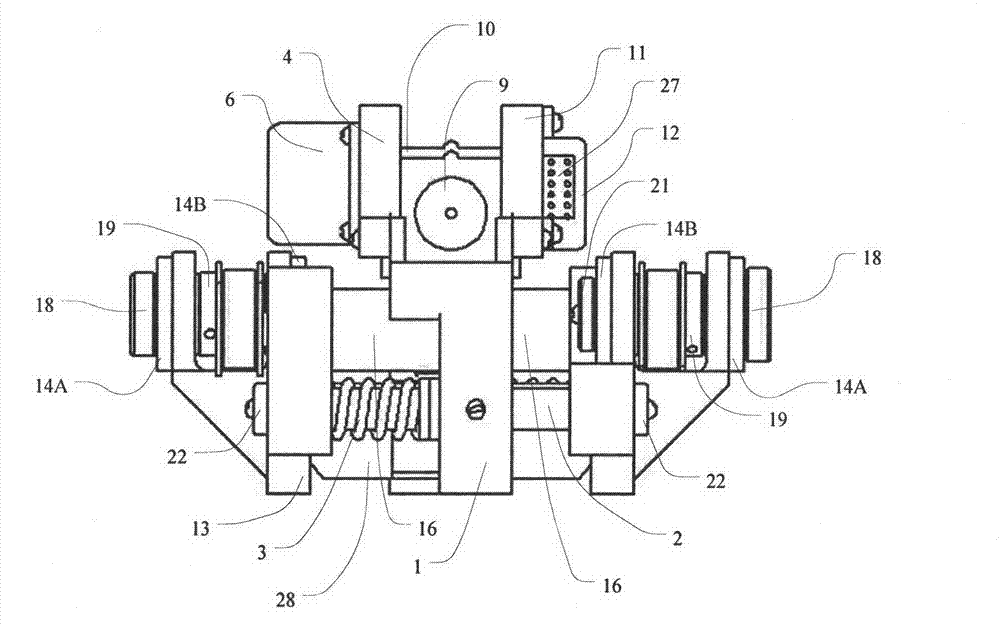 Throwing robot with changeable shape