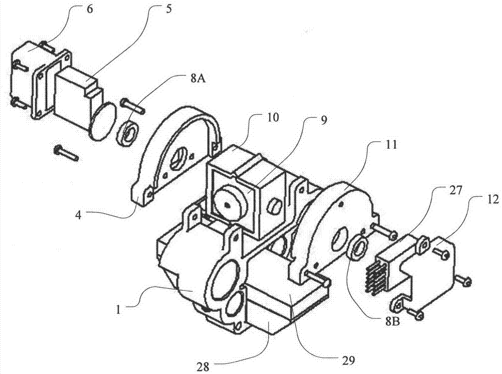 Throwing robot with changeable shape