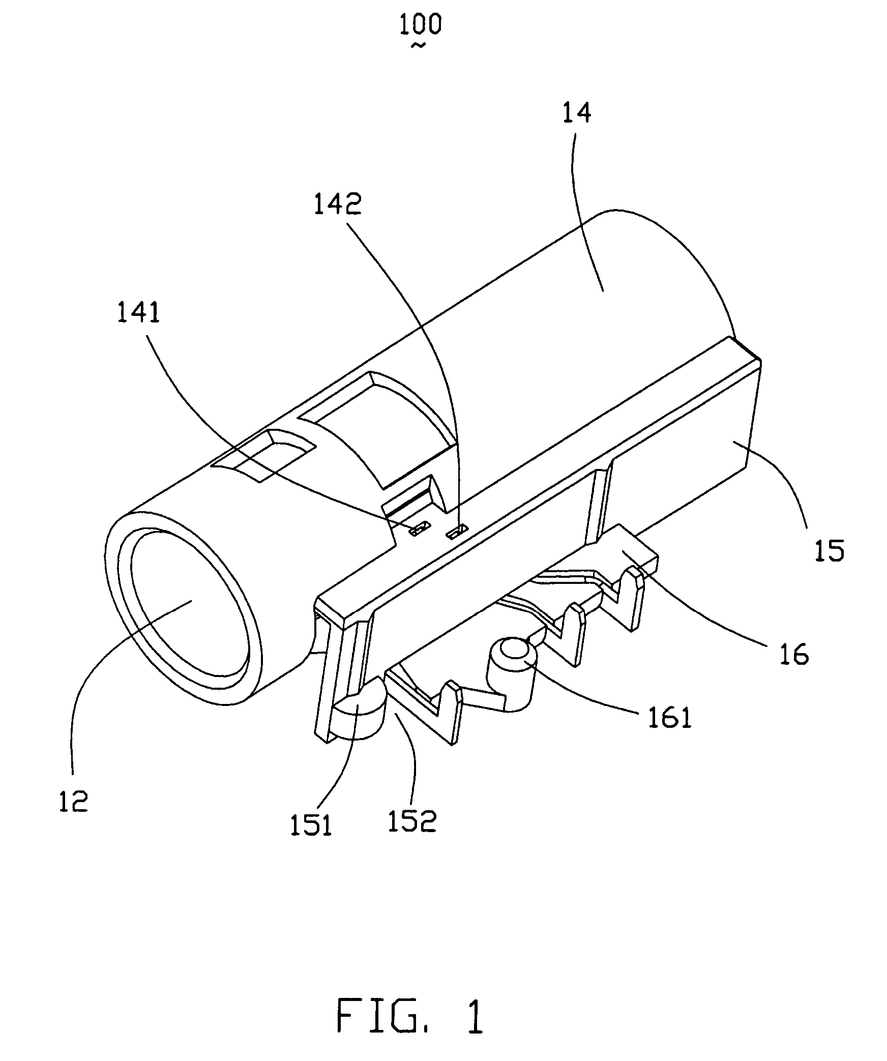 Miniature audio jack connector with improved contact arrangement