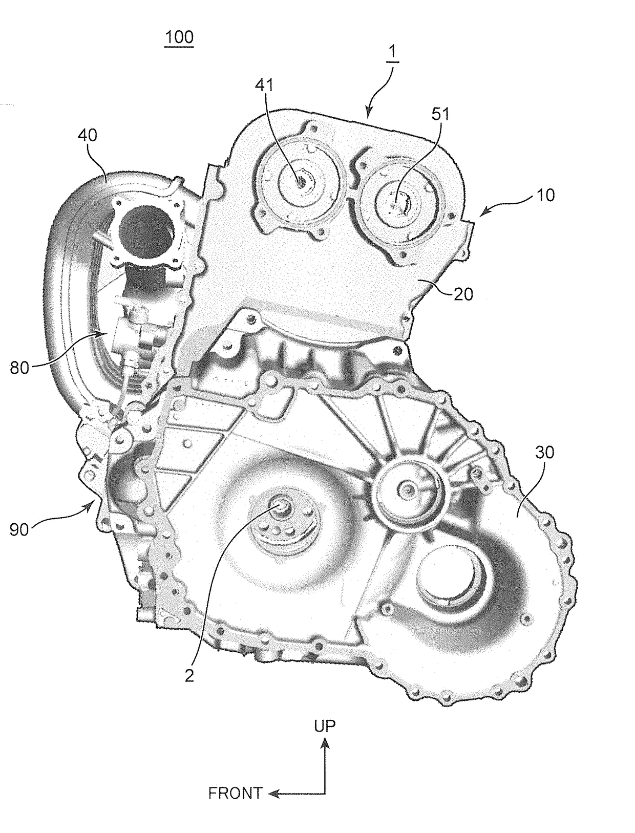 Accessory mounting structure for engine