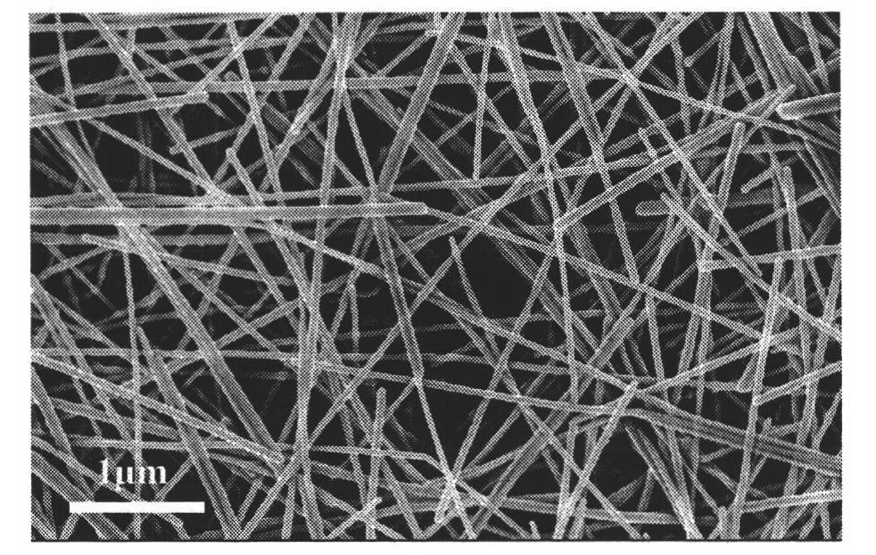 High-concentration fast preparation method for silver nanowires