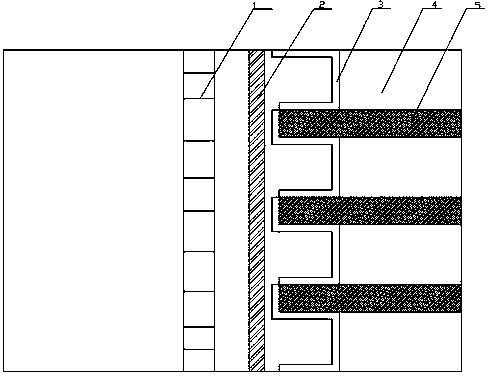 A strip-fill mining method for extra-thick coal seams relying on steel formwork trolleys