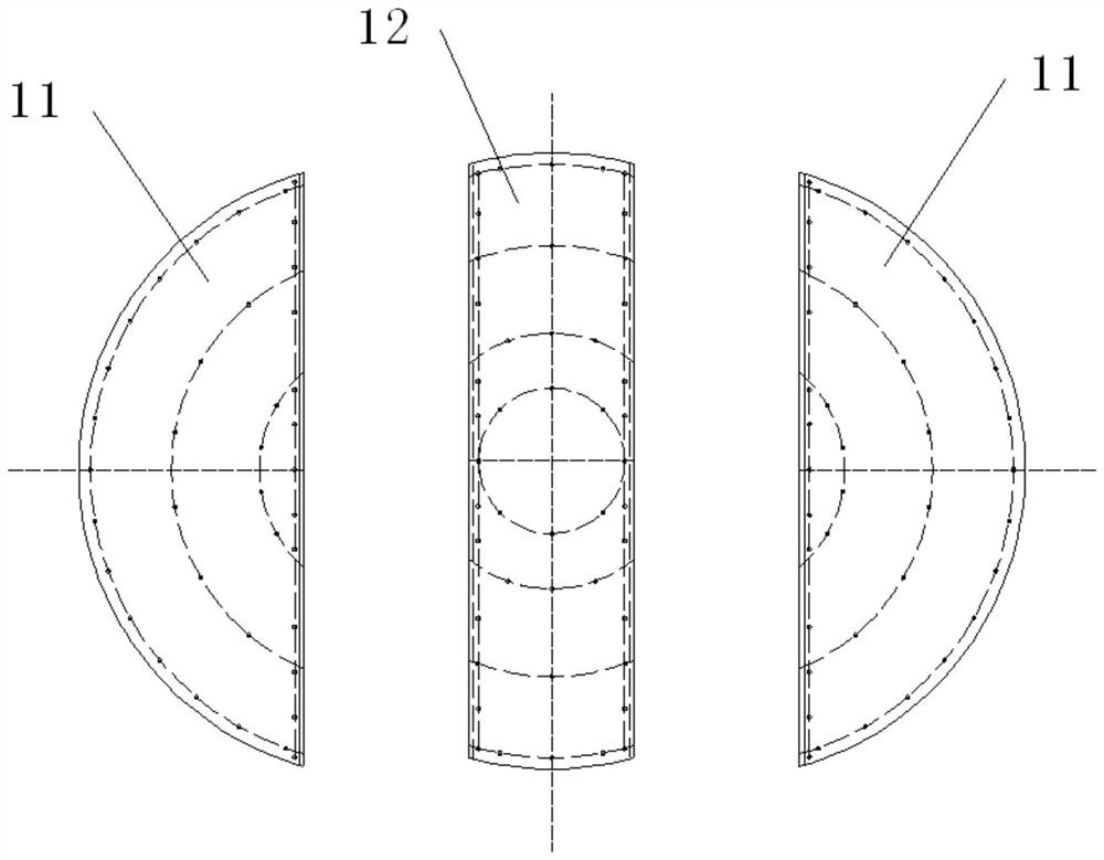 A bottle unscrambling turntable structure and processing method thereof