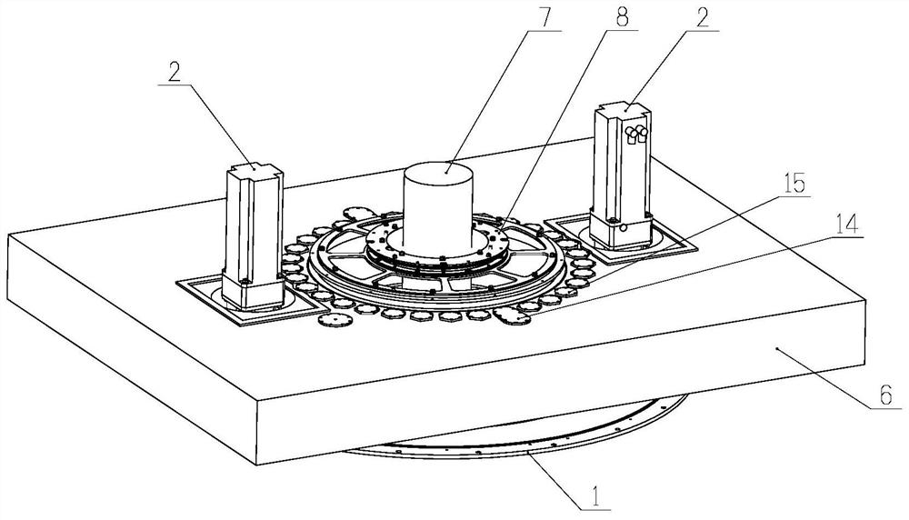 A vehicle-mounted antenna turntable with low body profile