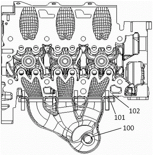 Integrated-designed engine cylinder cover