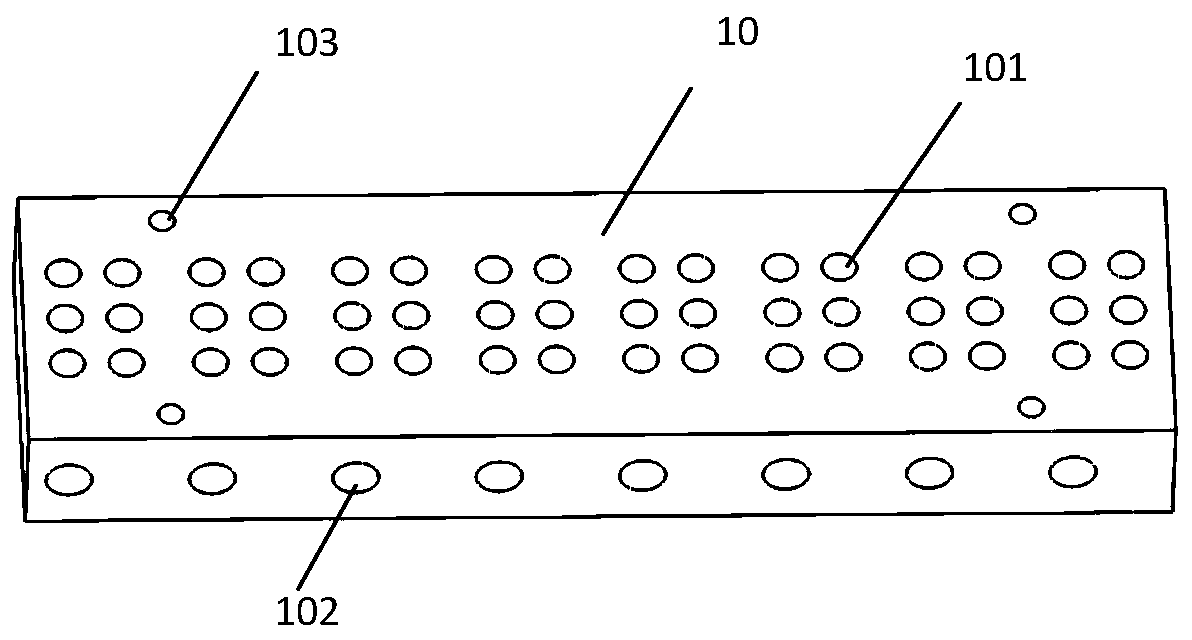 Electromagnetic braille point display device driven by plurality of layers of push-pull rods