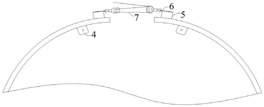 Device and method for aligning longitudinal joint between furnace shells of hot air furnace