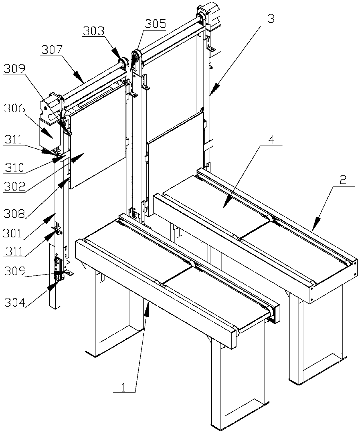 Hospital logistics conveying system