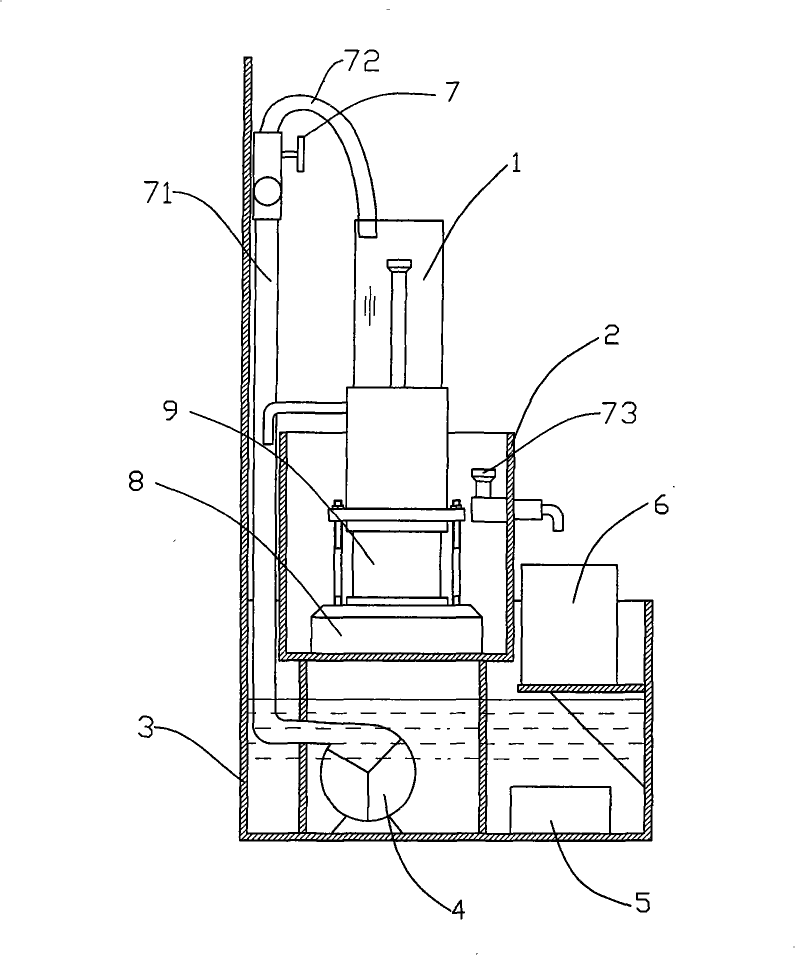 Permeability coefficient detector of water permeable brick and detecting method thereof