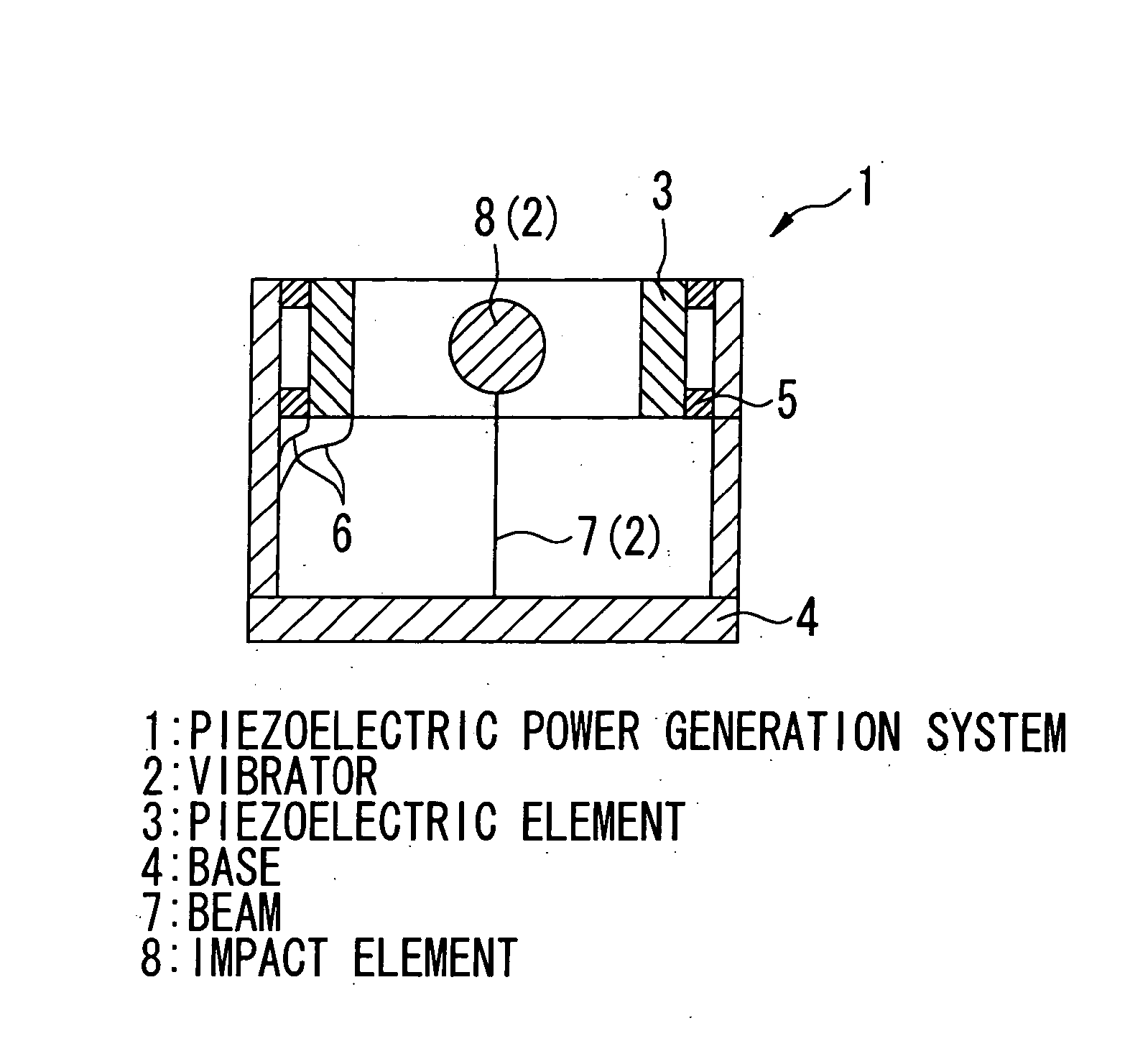 Piezoelectric power generation system and sensor system