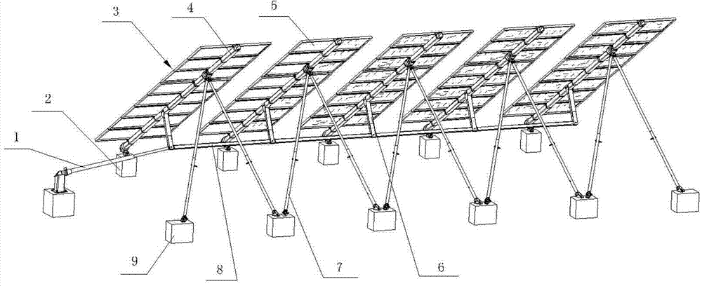 Solar photovoltaic system and installation method thereof