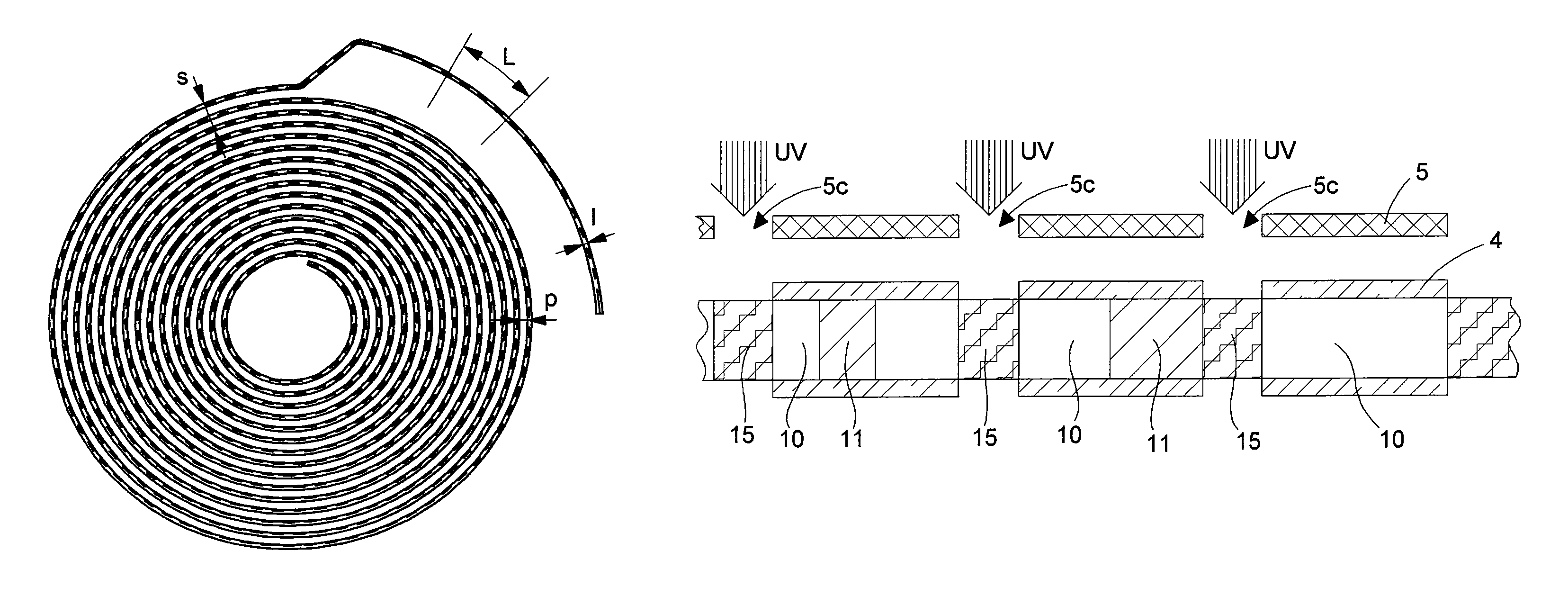Spiral spring made of athermal glass for clockwork movement and method for making same