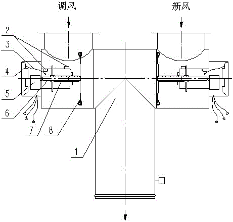 A fireproof double valve