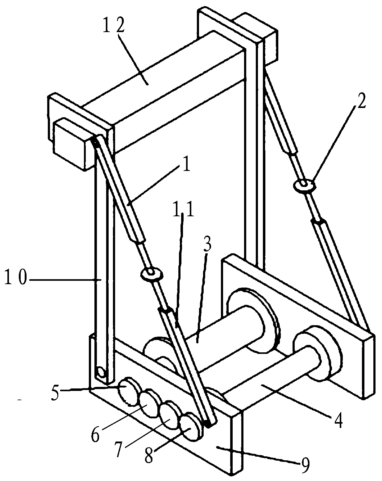 Fire safety escape device for middle and primary school high-rise classroom