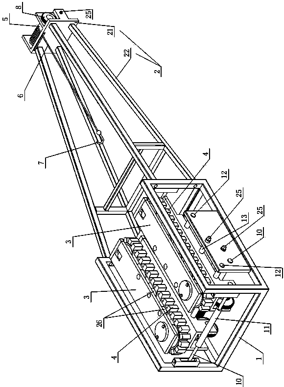 Minitype laying device for power cable