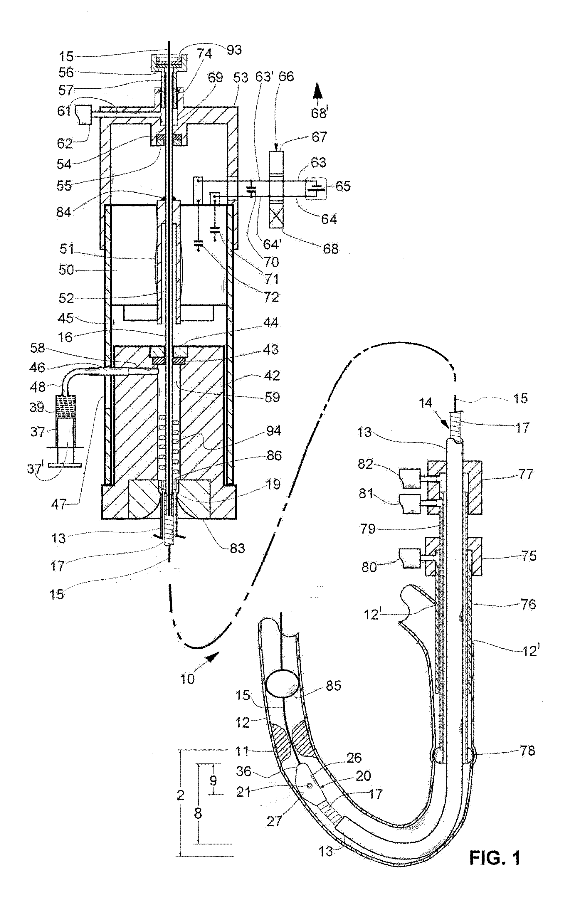 Rotary catheter drive unit containing seal-sets