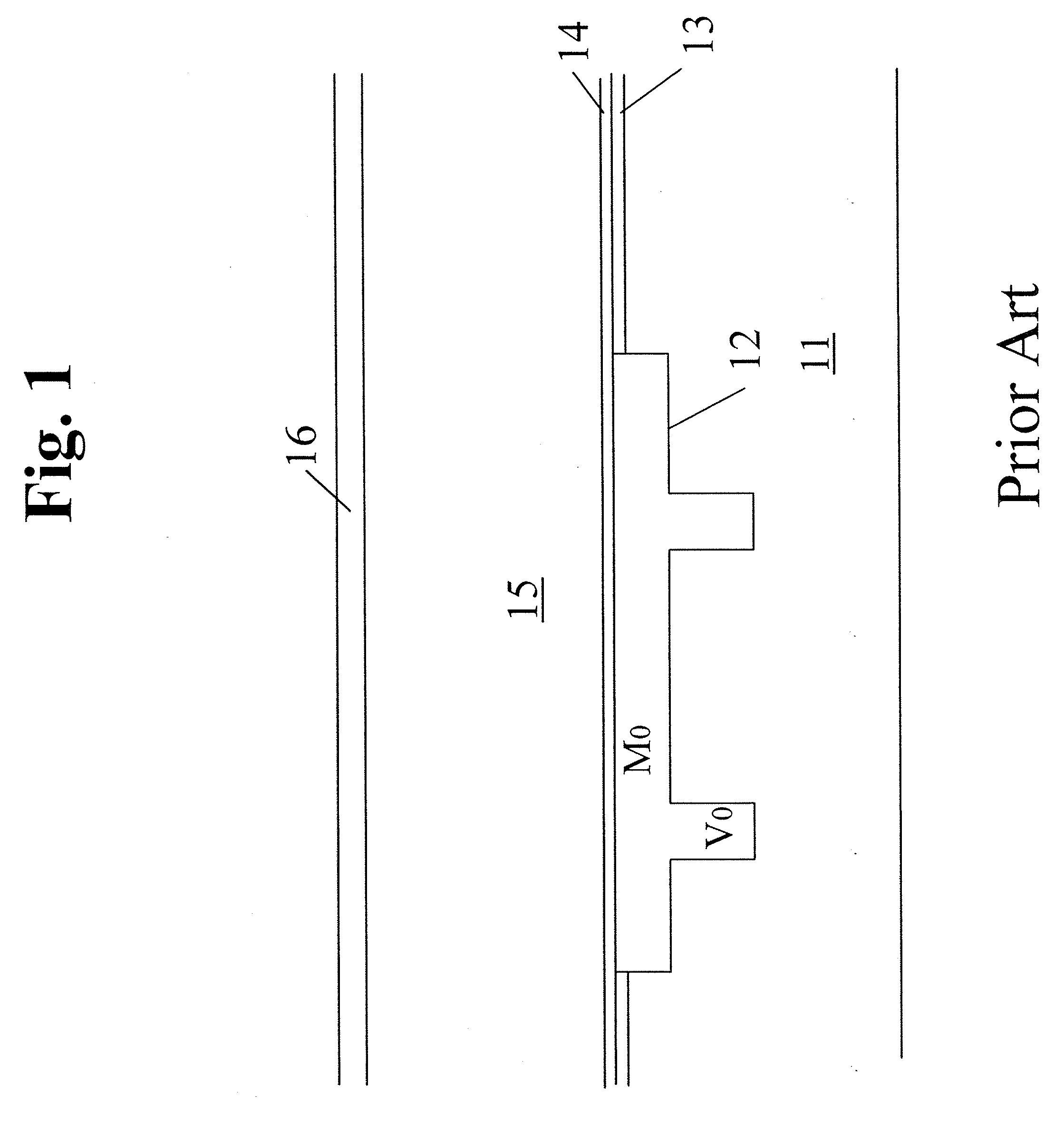 Process for forming a redundant structure