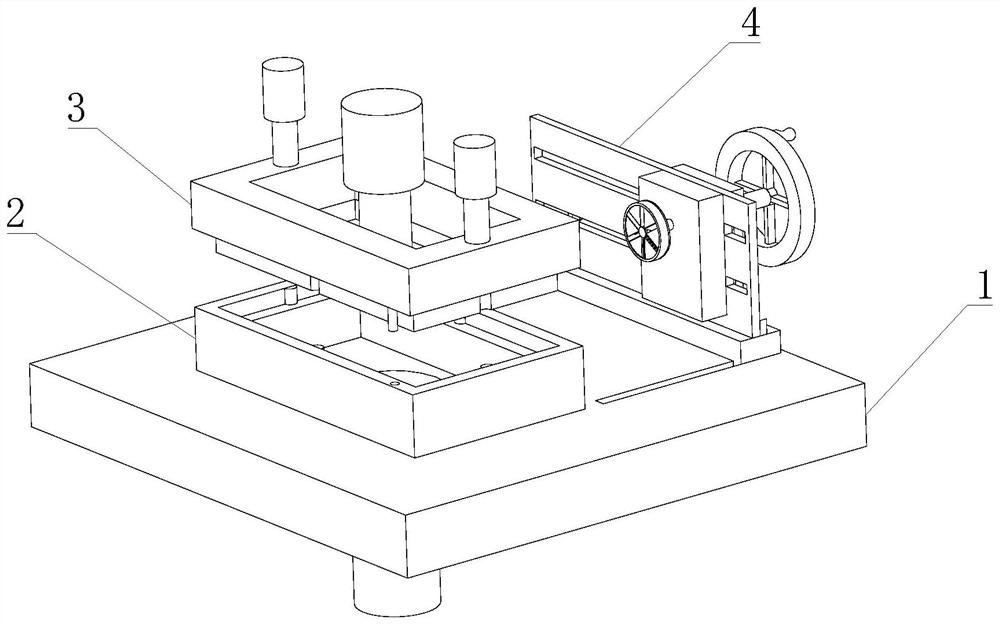 Plate pressing forming mold with cutting knife