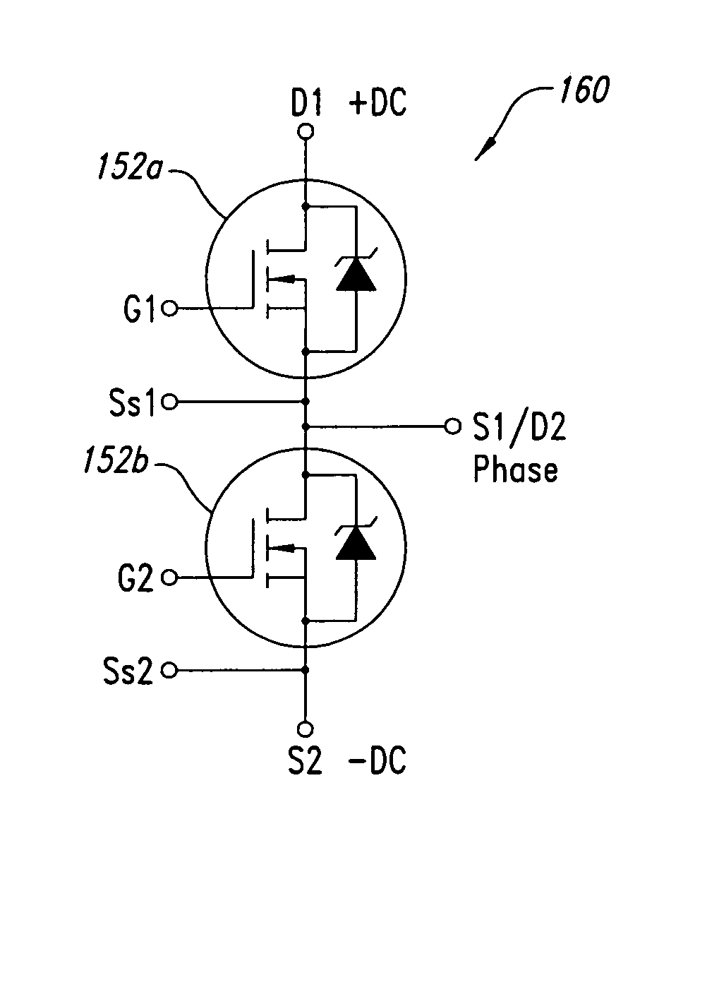 Architecture for power modules such as power inverters