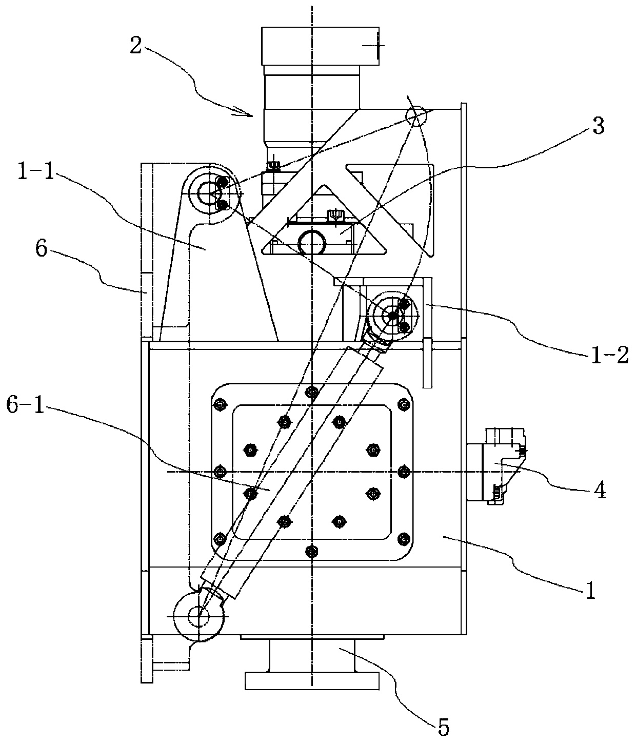 Drilling machine sound wave power head eccentric vibration generating device