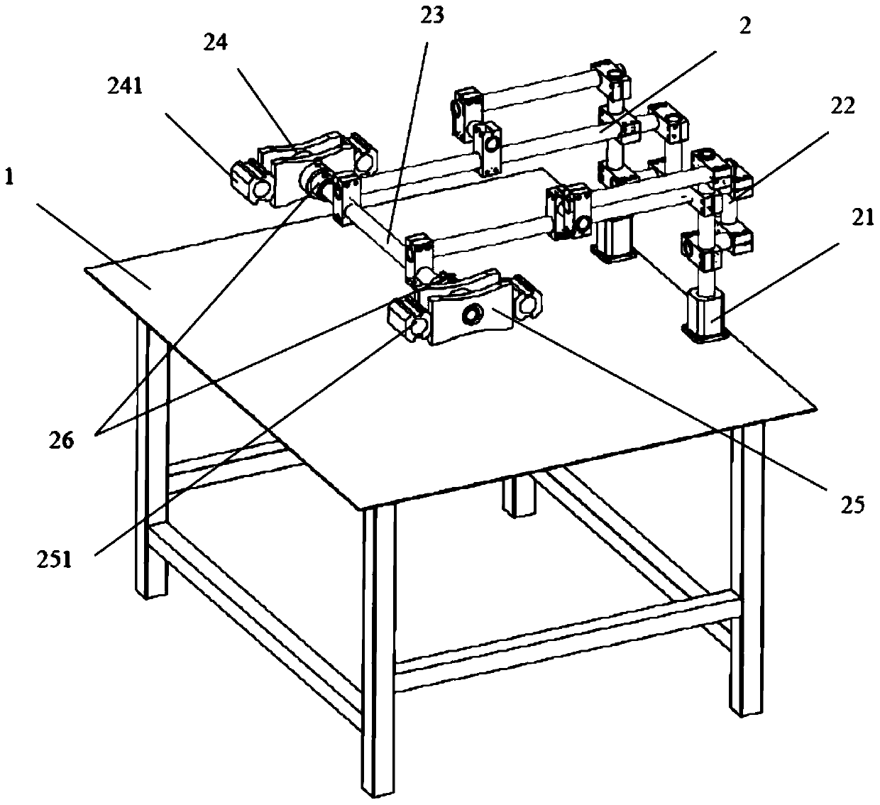 A pre-installation device for a manipulator end picker