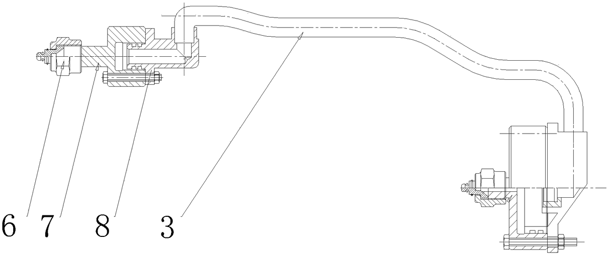 Repair device for combined oil guide tube and using method of repair device