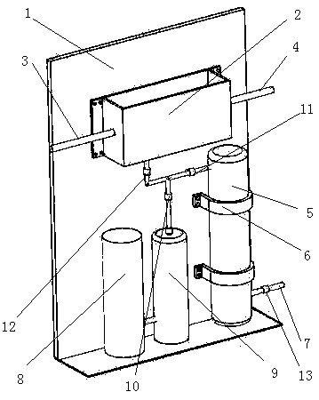 Citric acid automatic-soaking cleaning and descaling device and method for water ionizer