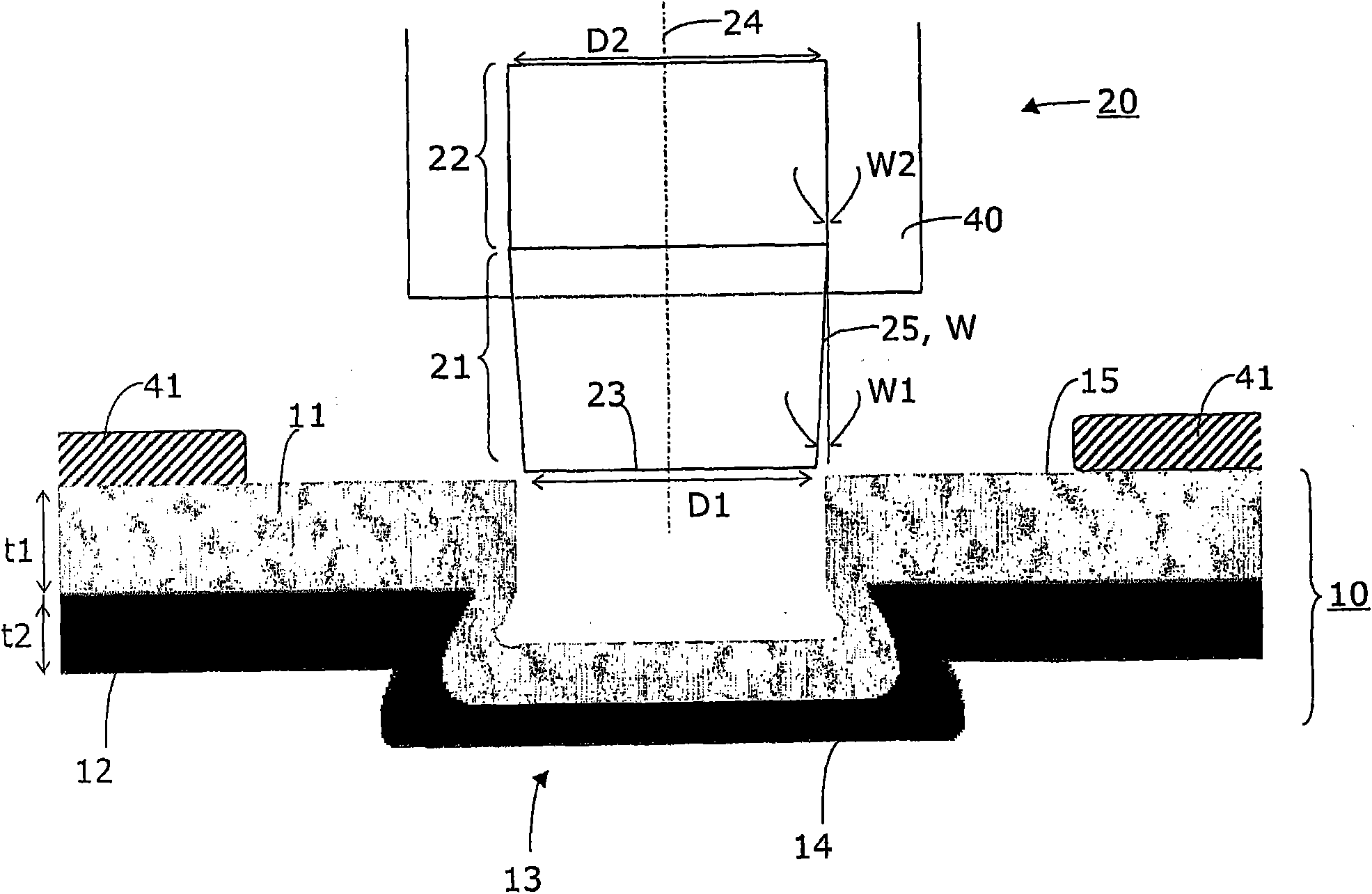 Method and tool for clinching thick sheet metal, and use of the tool