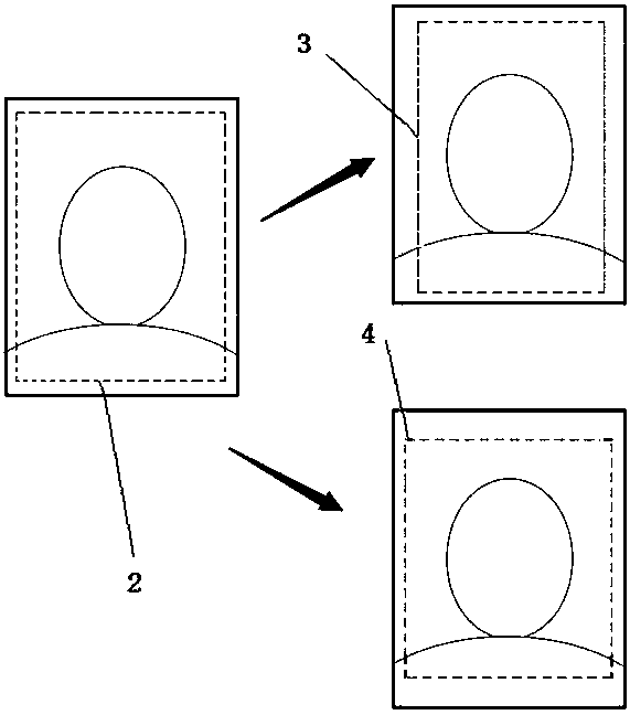A photo cropping method and system based on face recognition