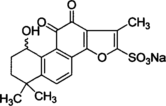 Hydroxy tanshinone IIA sodium sulfonate and its application