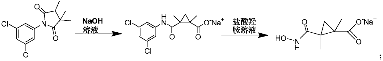 Detection method of procymidone in vegetables